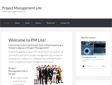Tablet Screenshot of project-management-lite.com
